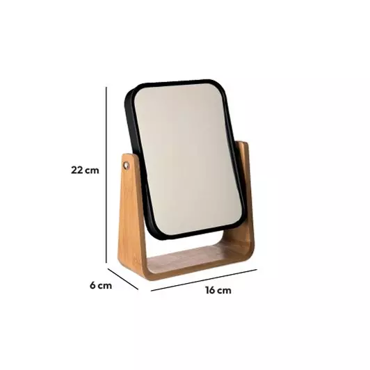 Specchio da tavolo Natureo Nero 5