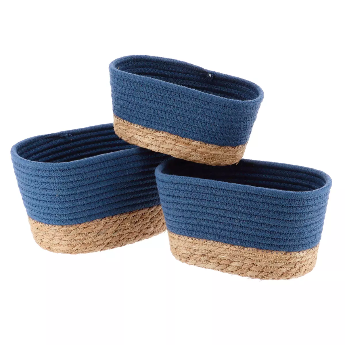 Lot de 3 paniers Timeless Bleu 1