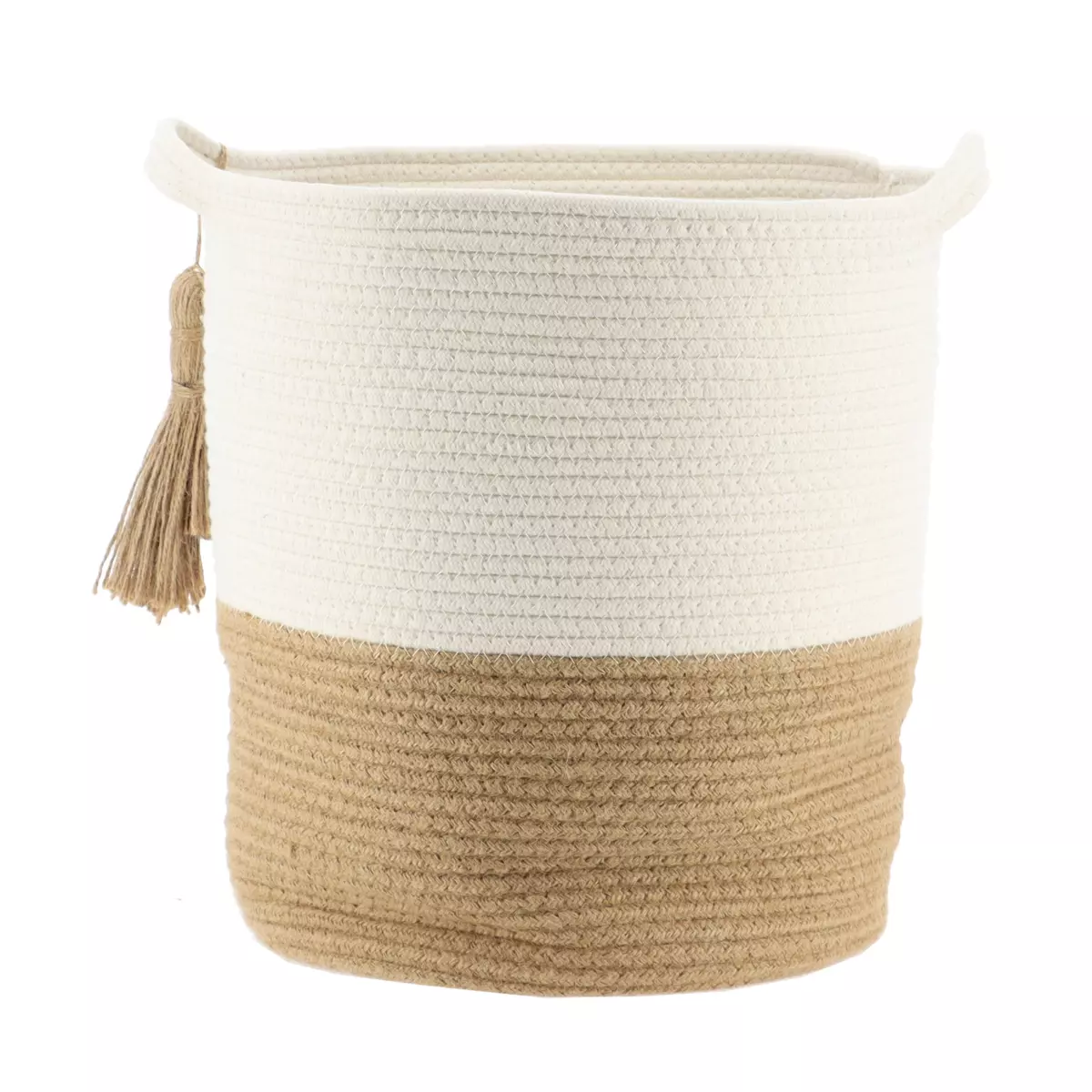 Set di 3 cesti à linge Pompons Camel