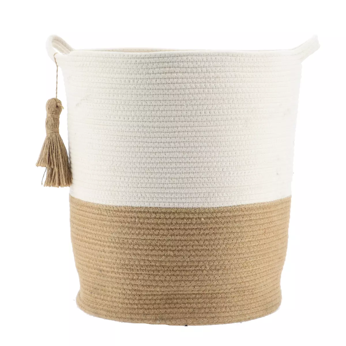 Set di 3 cesti à linge Pompons Camel