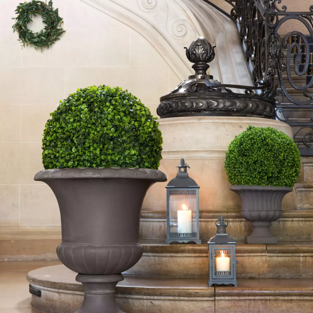 Künstlicher Buchskugelball (D28) Ixia Grün 3