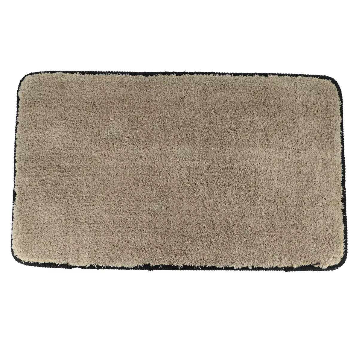 Tapis de bain antidérapant (75 cm) Black Line Gris ficelle / noir 1