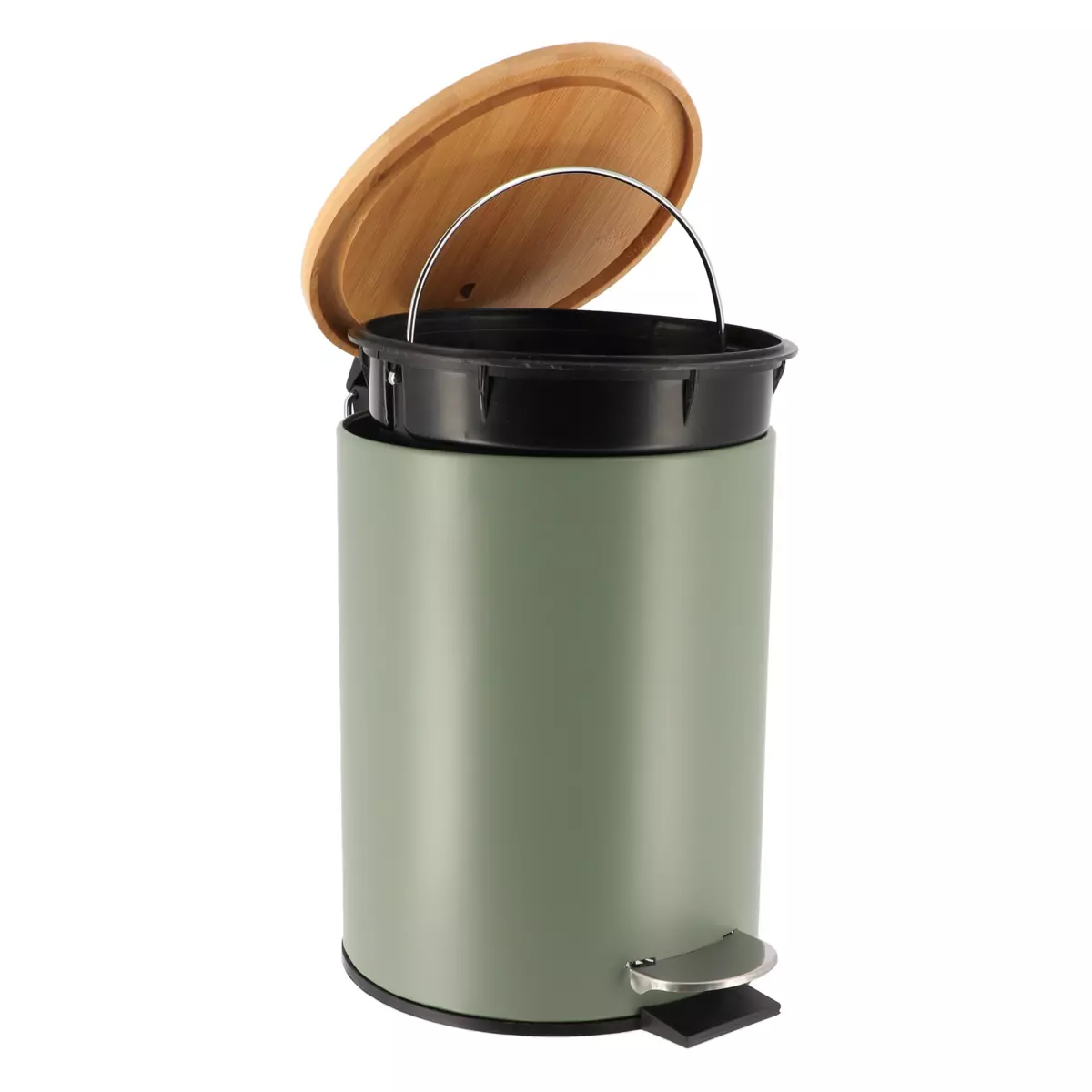 Pattumiera a pedale con freno di caduta Timeless Cachi 3