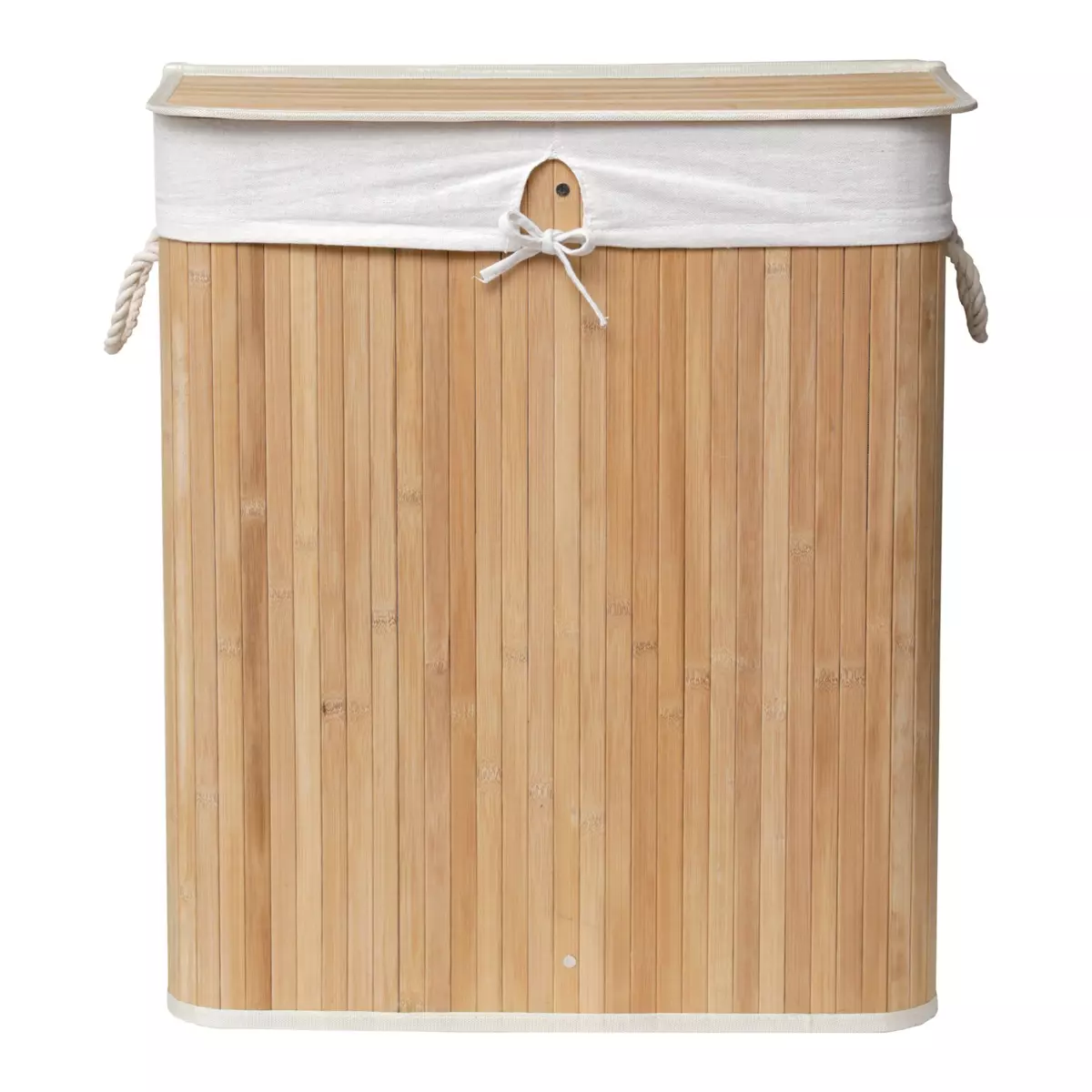 Panier à linge double compartiment Anako Beige 1