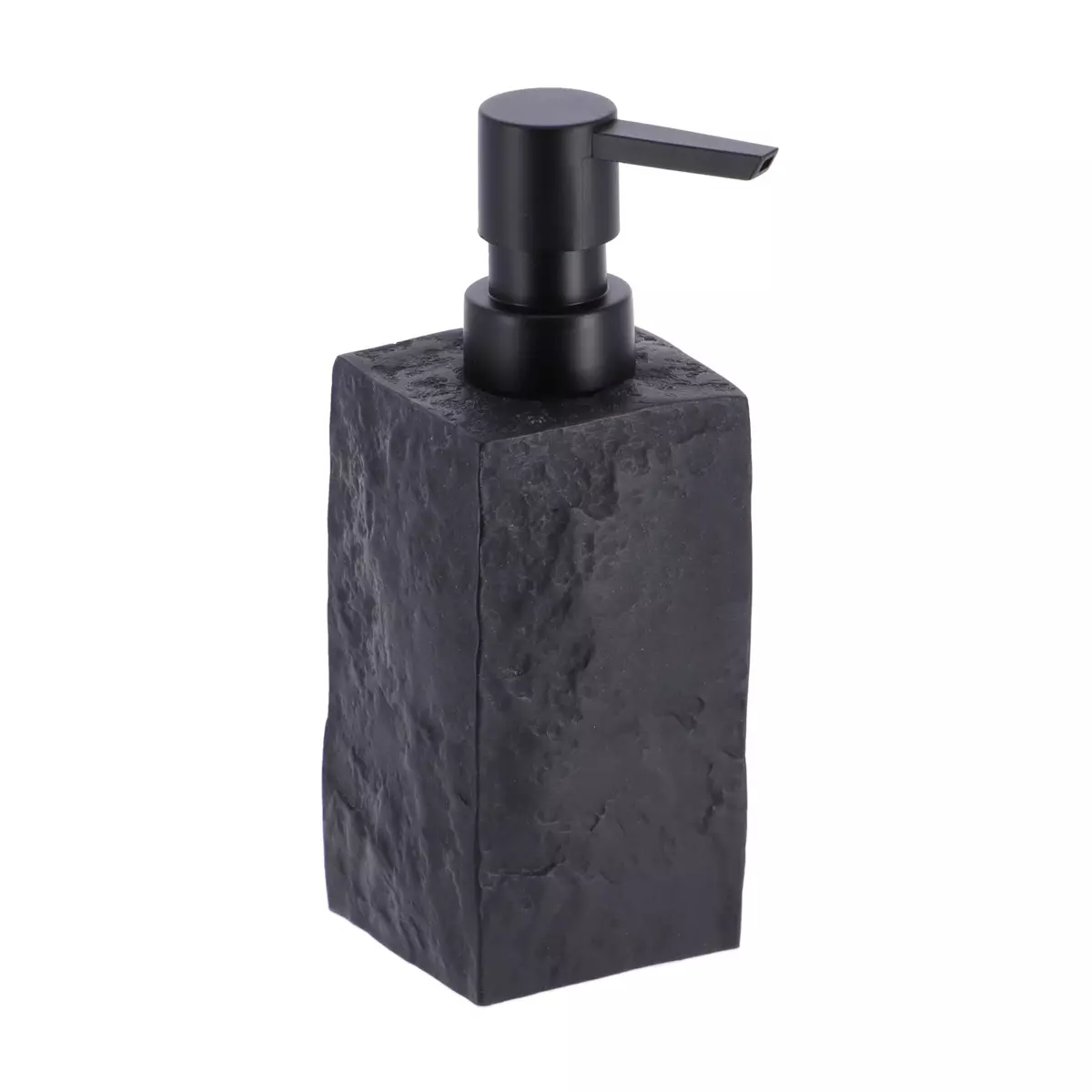 Set di accessori per il bagno effetto pietra Nero 2