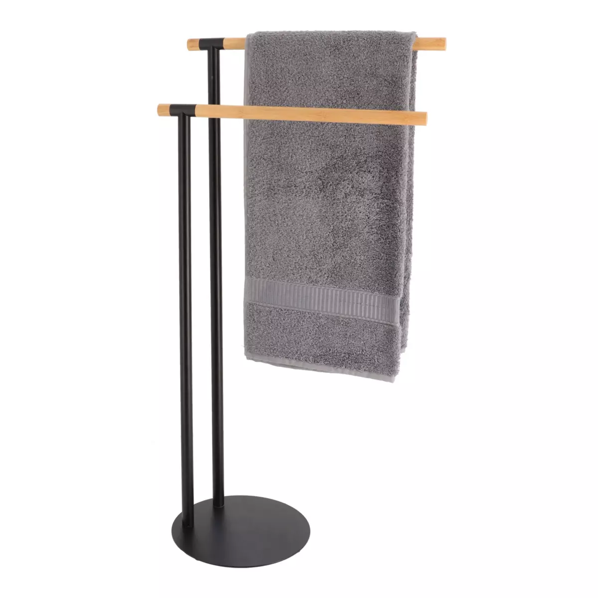 Toallero Bambú Negro 1