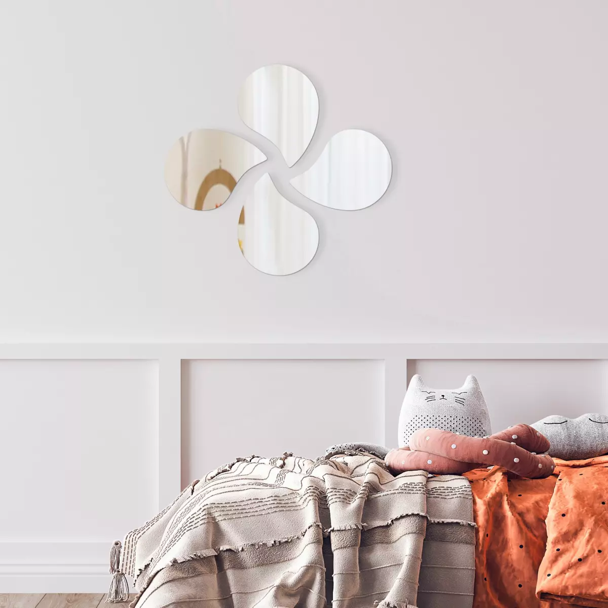 Lot de 4 miroirs Goutte d'eau