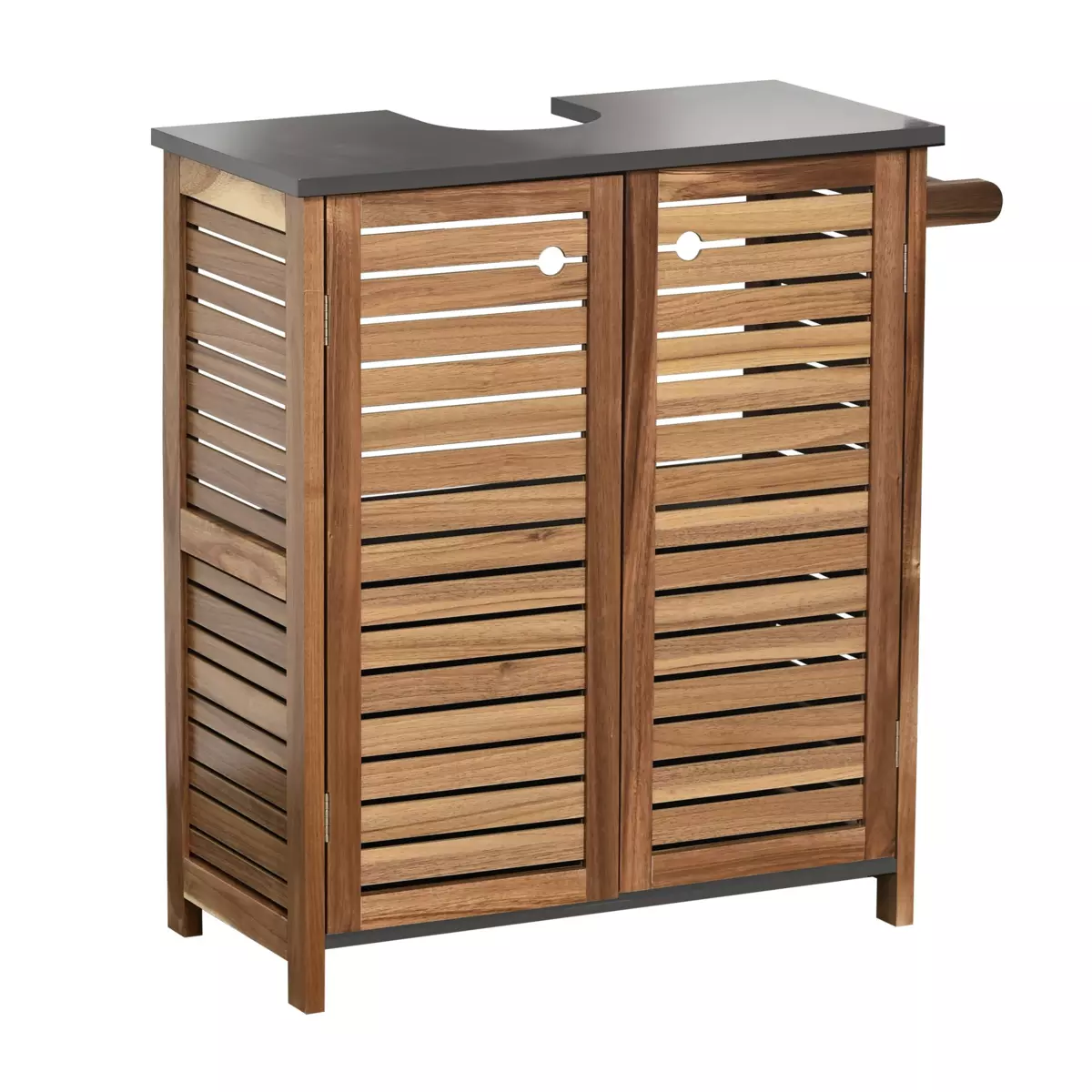 Waschbeckenunterschrank mit Handtuchhalter Elément Akazie 2