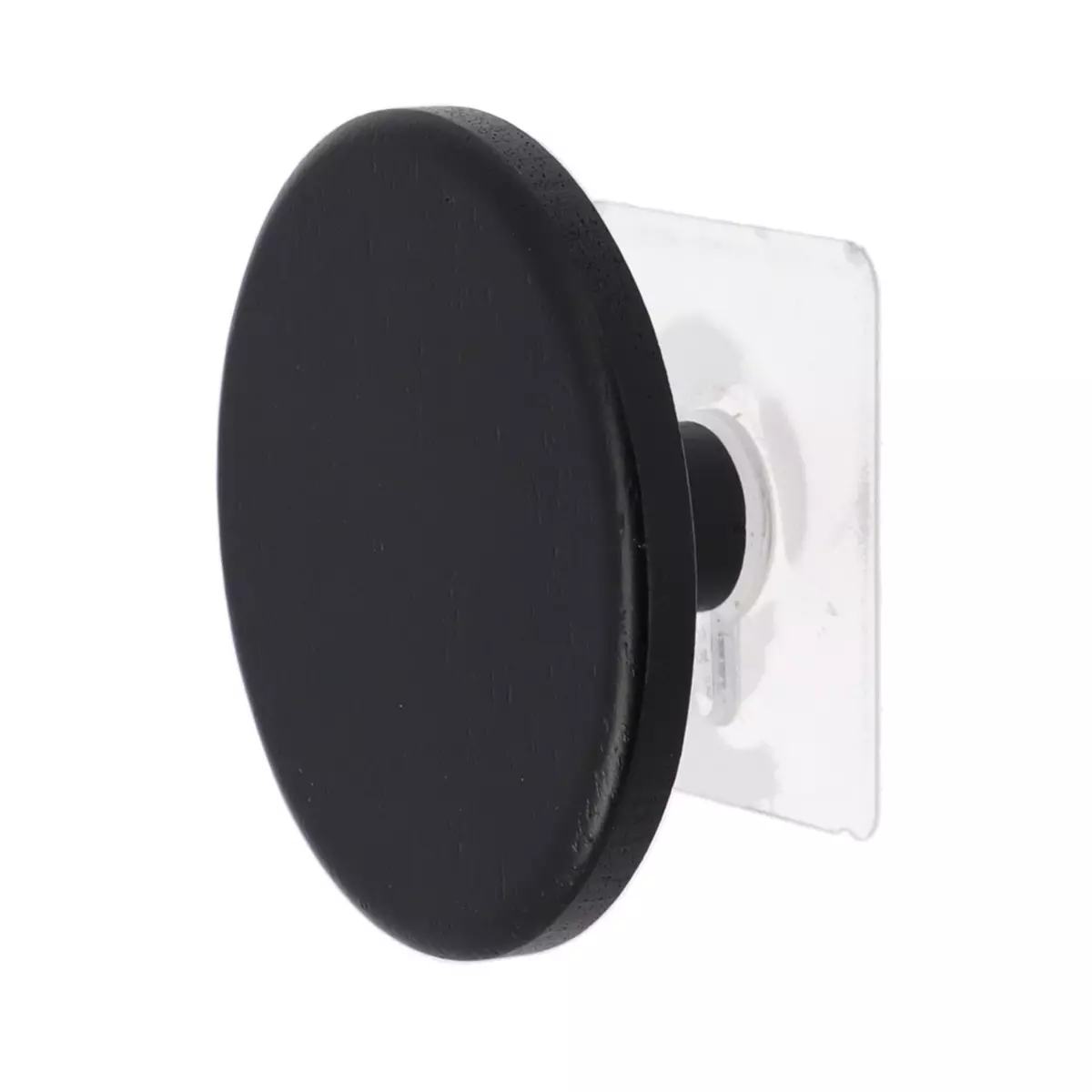 Patère adhésive (D8,5 cm) Easy Chic Noire 1