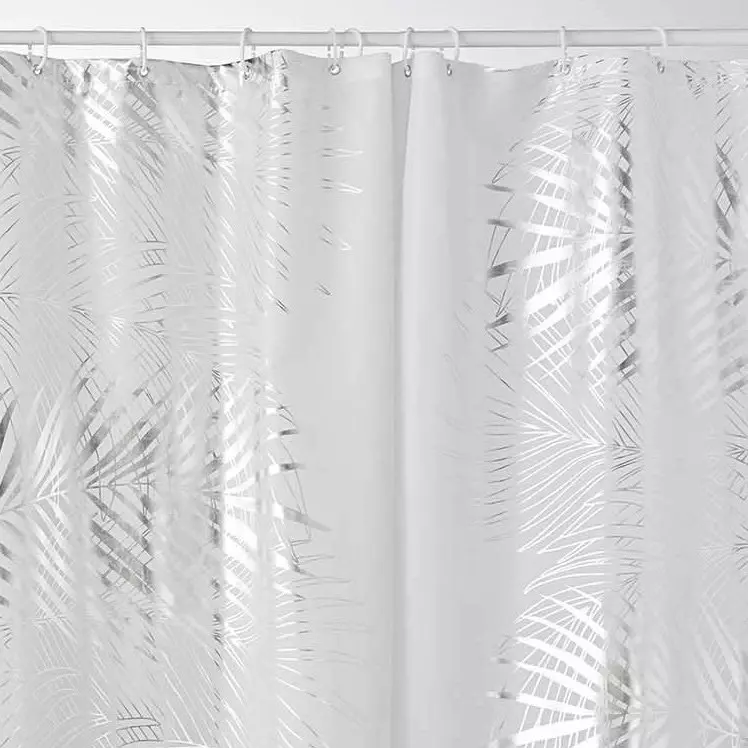 Rideau de douche (200 cm) Orbella Blanc et argent 2