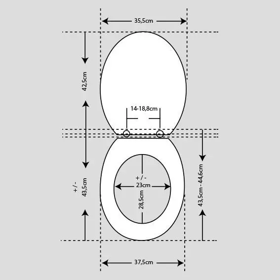 Asiento WC Timeless Uni Topo 6