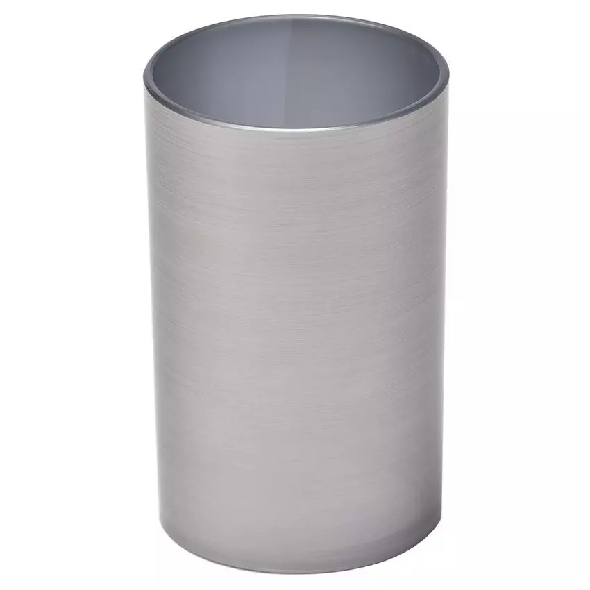 Bicchiere portaspazzolino effetto metallizzato 1