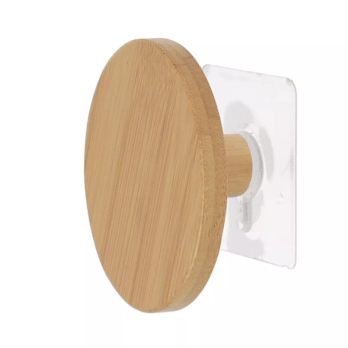 Patère adhésive (D8,5 cm) easy Chic Naturel 1