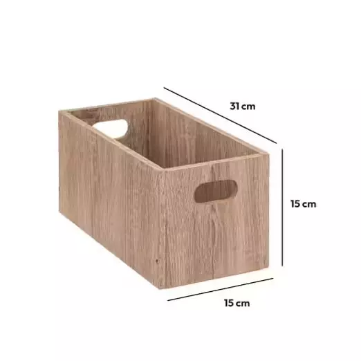 Boite de rangement (15 x 31 x 15 cm) Mano Naturelle 3