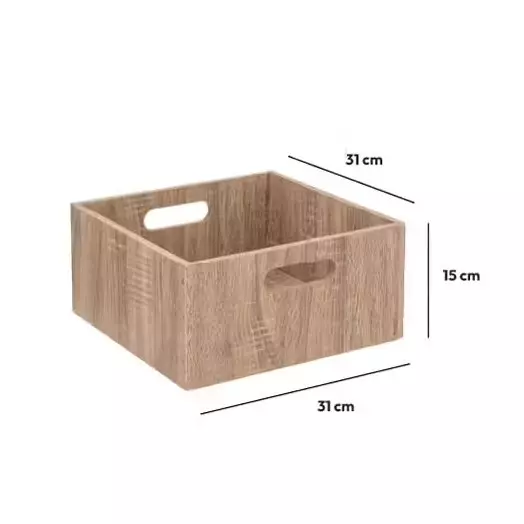 Aufbewahrungsbox (31 x 31 x 15 cm) Mano Beige 3