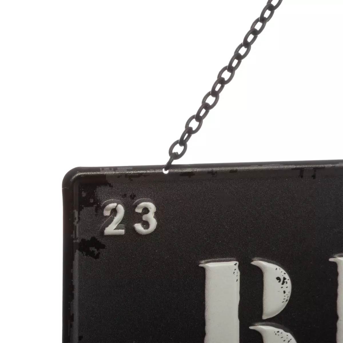 Vægdekoration i metal (H34 cm) Message Loft Sort