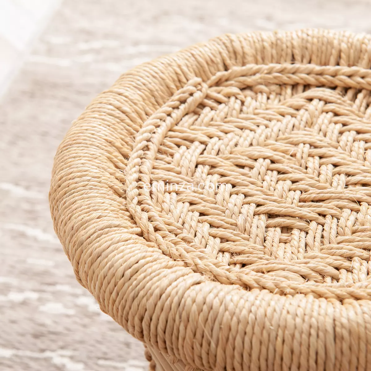 Lot de 2 tables d'appoint Corde Naturel 2