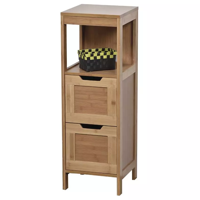 Badezimmerregal Klein Mahé Naturfarben 1