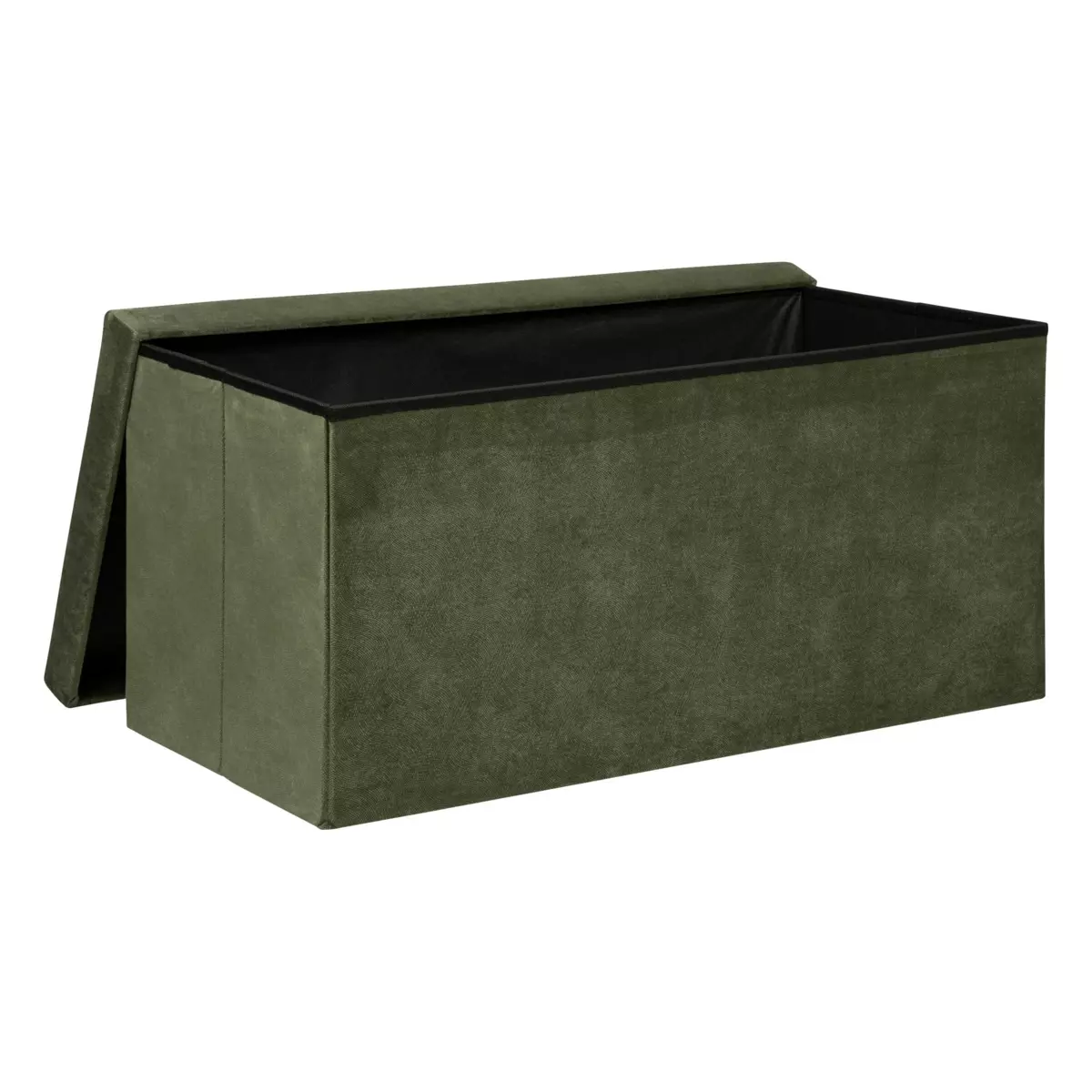 Pouf de rangement double Lilou Vert kaki 4