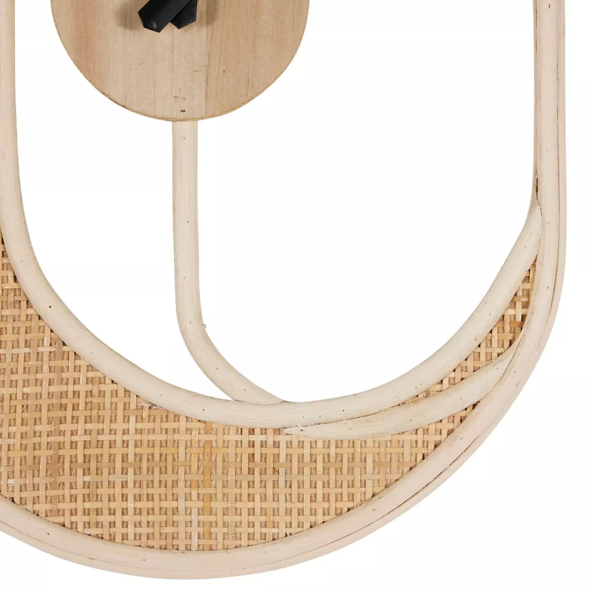 Reloj de pared en ratán  Luna Beige 2