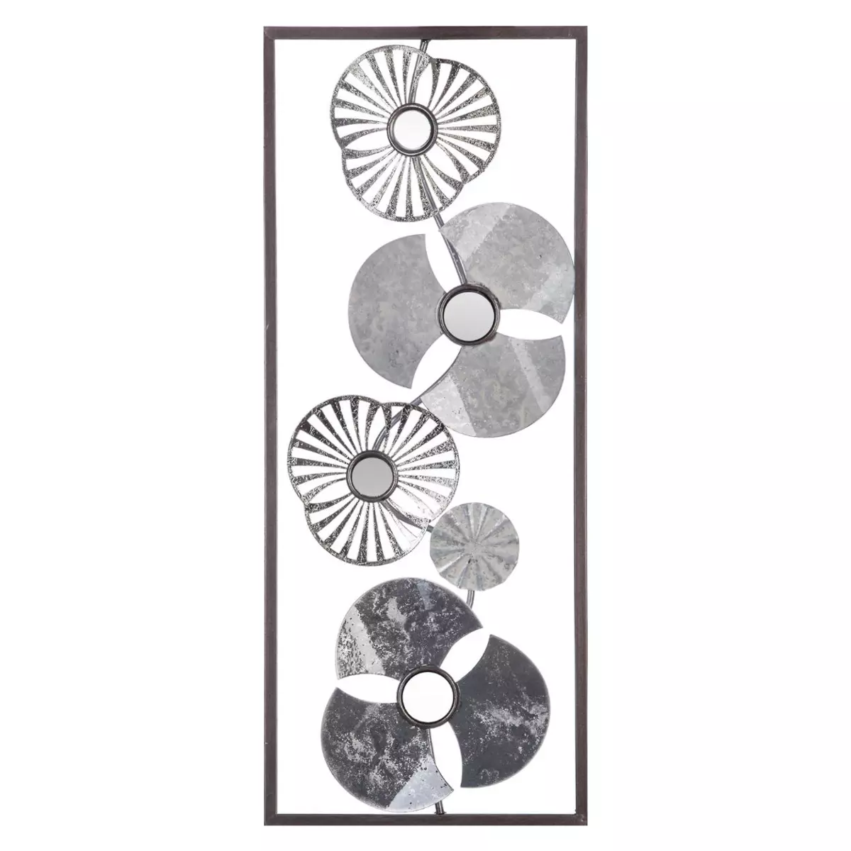 Wandobjekt Flora Silber 1