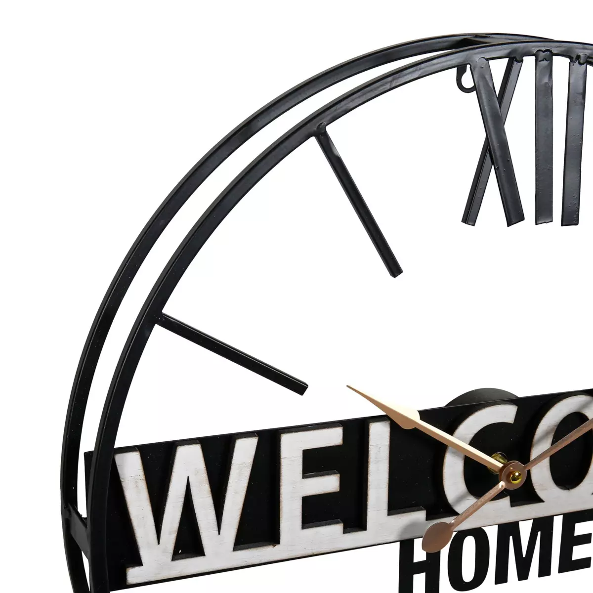 Wanduhr Welcome Schwarz 2