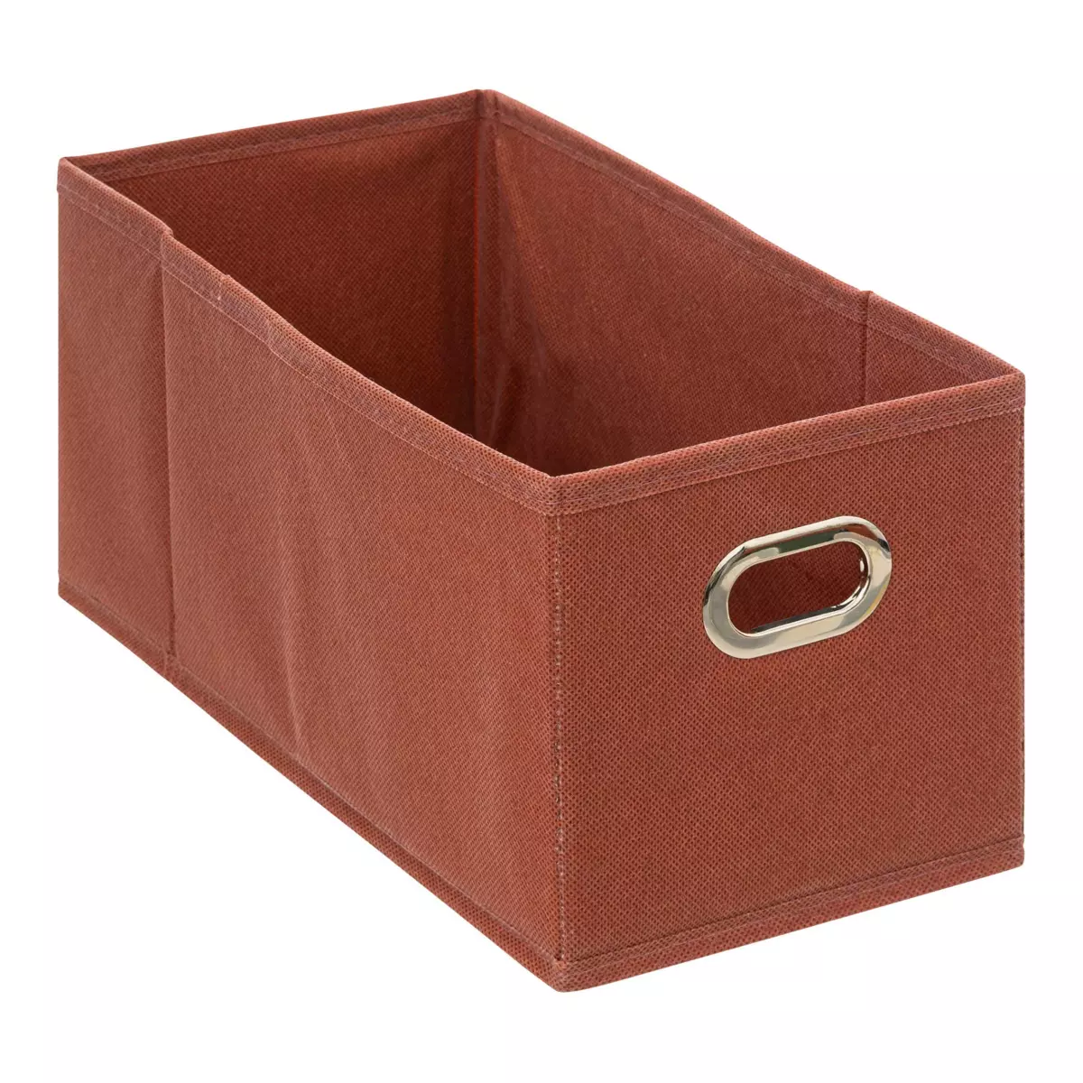 Panier de rangement pliable (15 x 31 cm) Helena Terre de Sienne