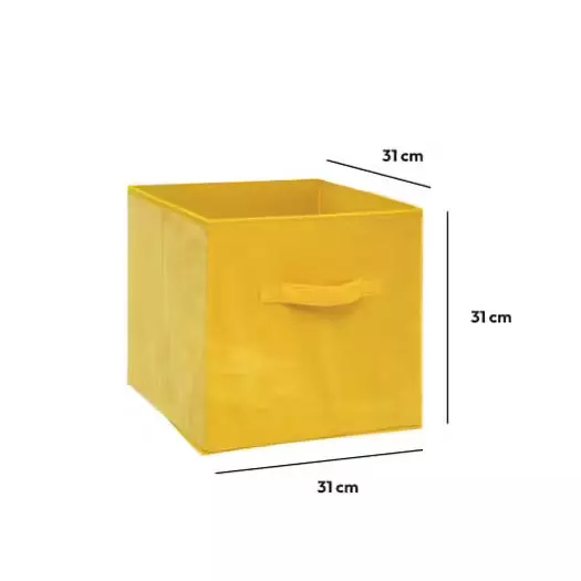 Panier de rangement Velouria Jaune 2