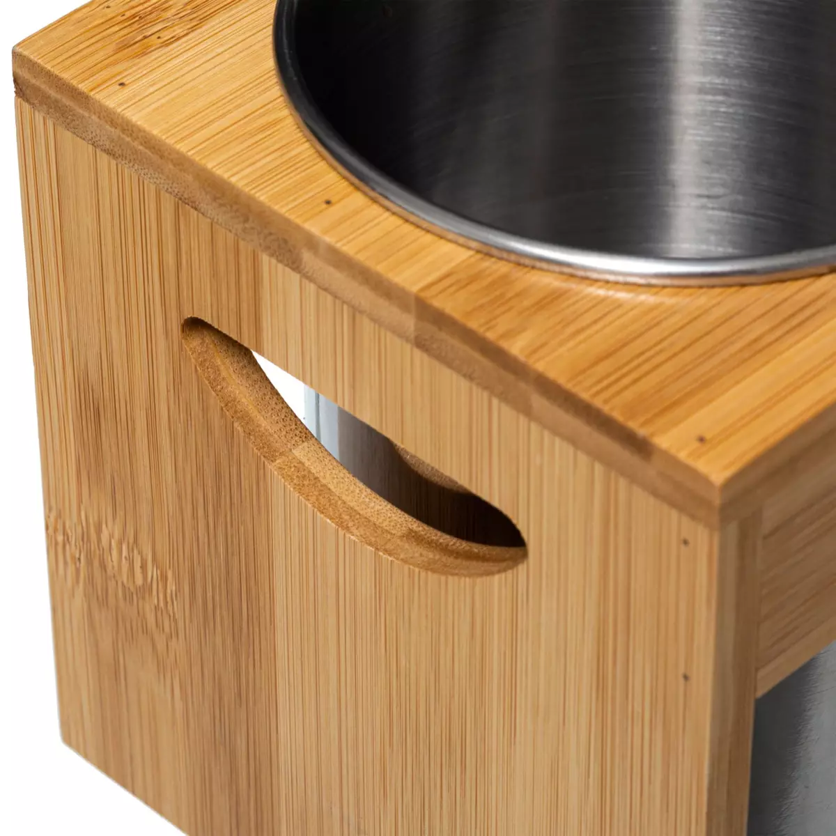 Lot de 2 pots à ustensiles Siao Marron 2