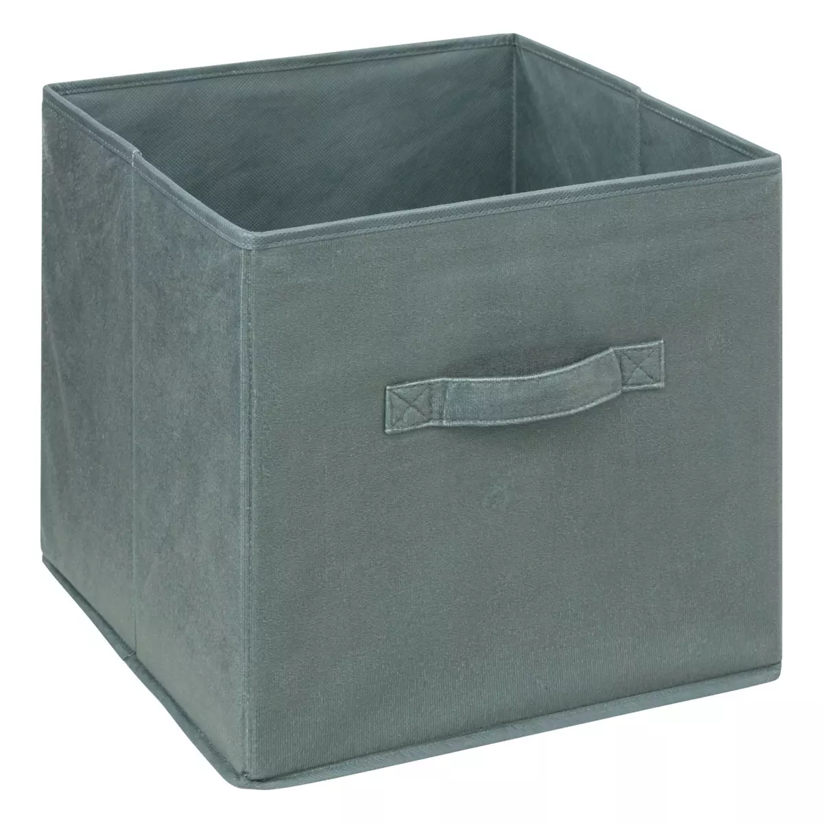 Faltbox (31 x 31 cm) Velours Khaki 1