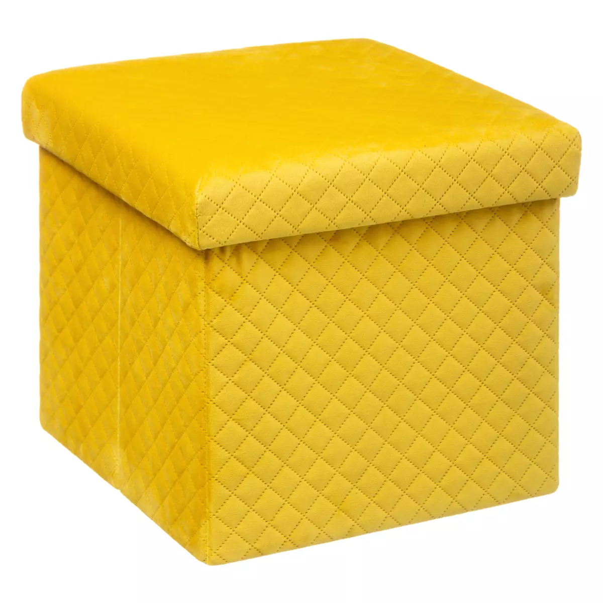 Pouf pieghevole Velours Jack Giallo 1