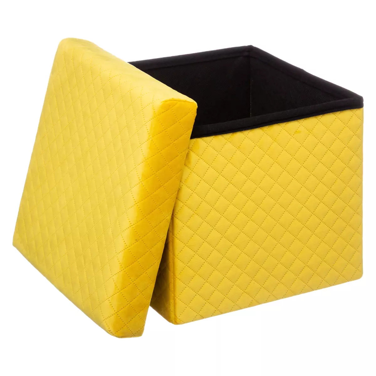 Pouf pieghevole Velours Jack Giallo 2