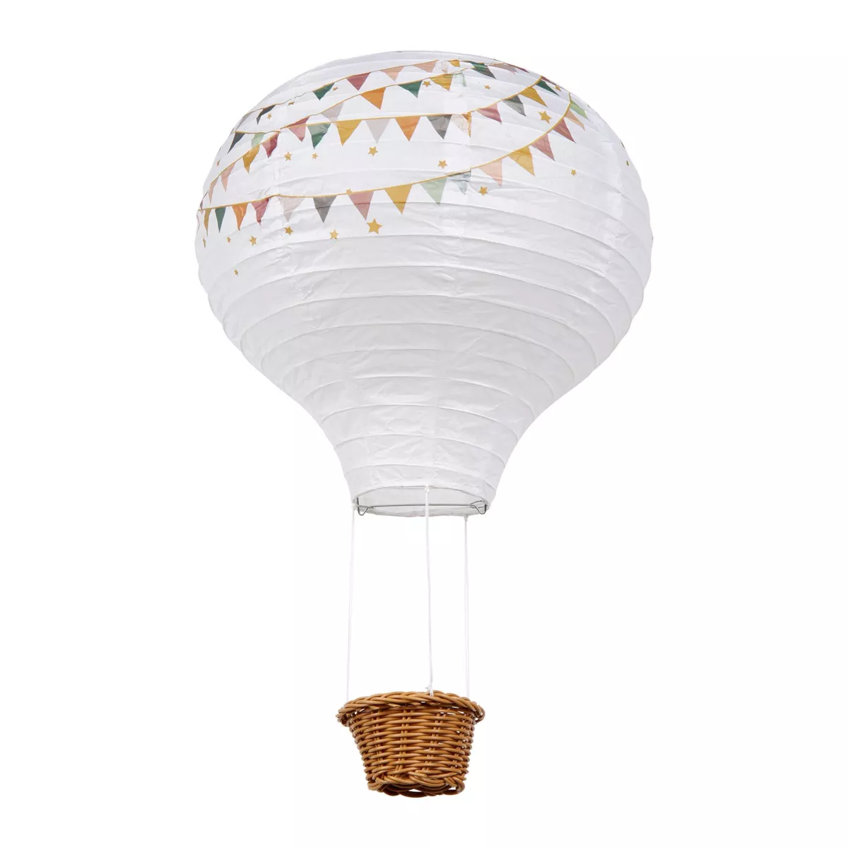Lampadario carta Mongolfiera Fanions Multicolore 1