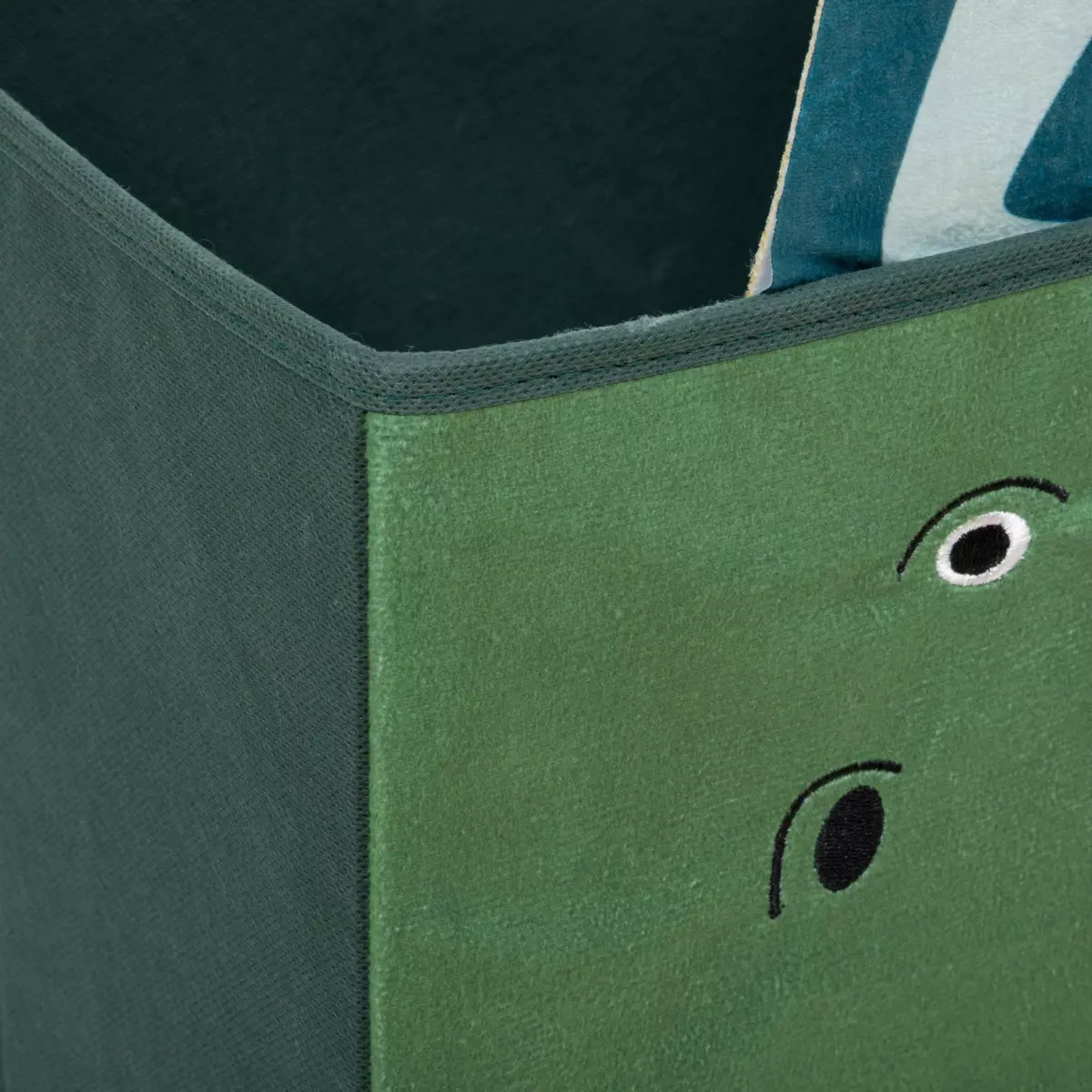 Panier de rangement enfant Dino Vert