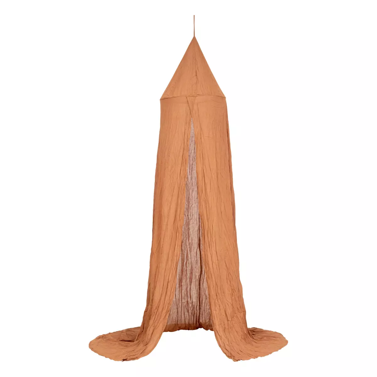 Ciel de lit gaze de coton enfant Lili Marron