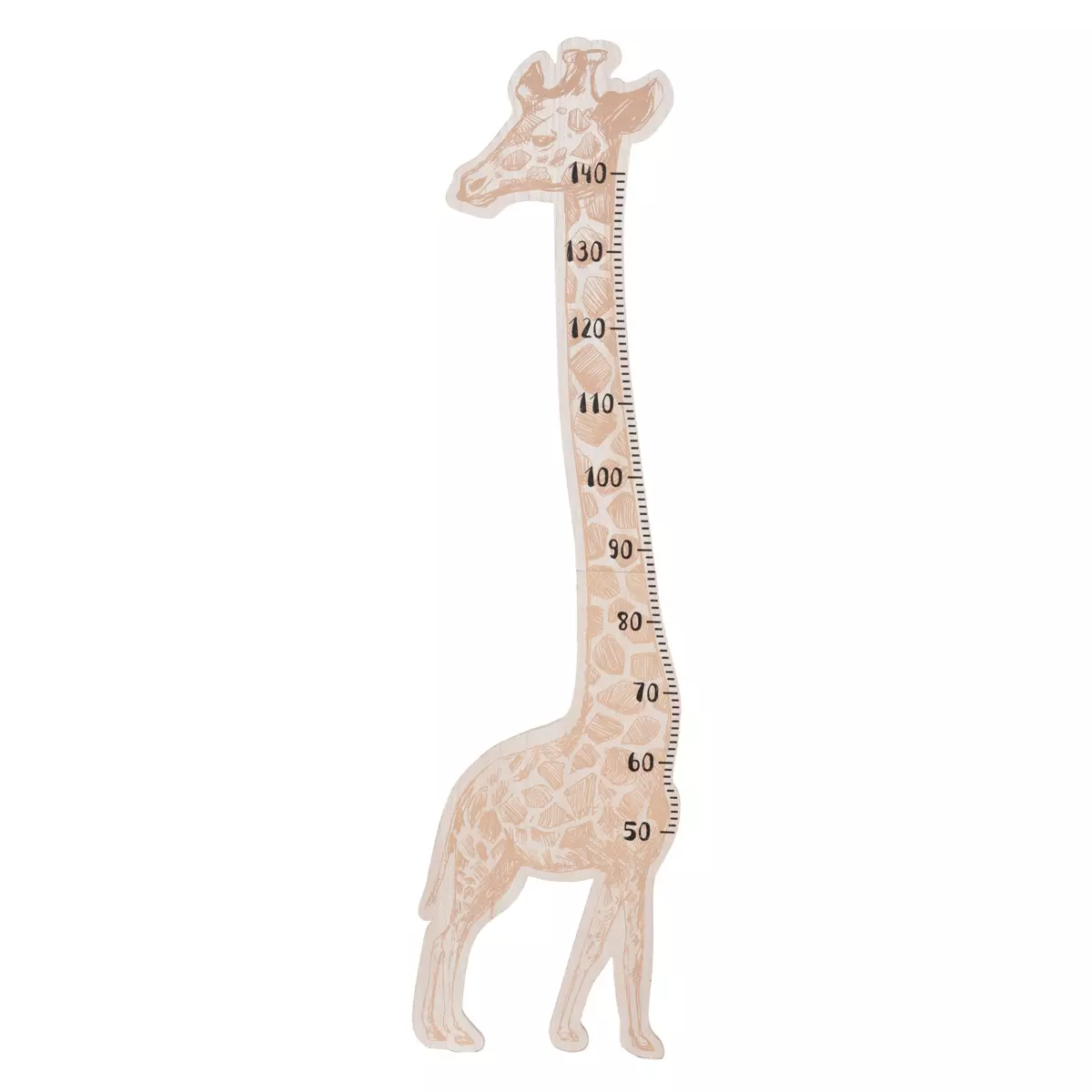 Toise murale Girafe Marron 1