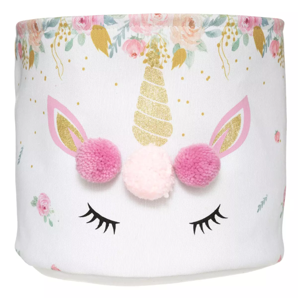 Lot de 2 paniers de rangement Licorne Rose 3