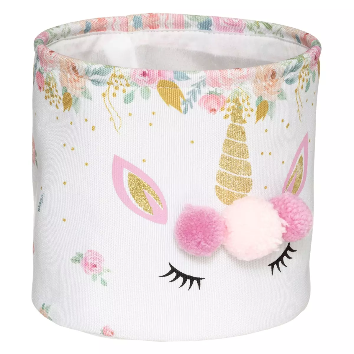 Lot de 2 paniers de rangement Licorne Rose 4