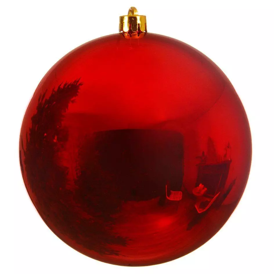Weihnachtskugel (D140 mm) Alpin Rot 1