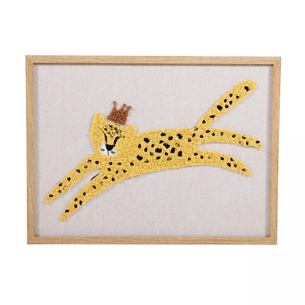 Toile murale enfant Guépard Jaune 1