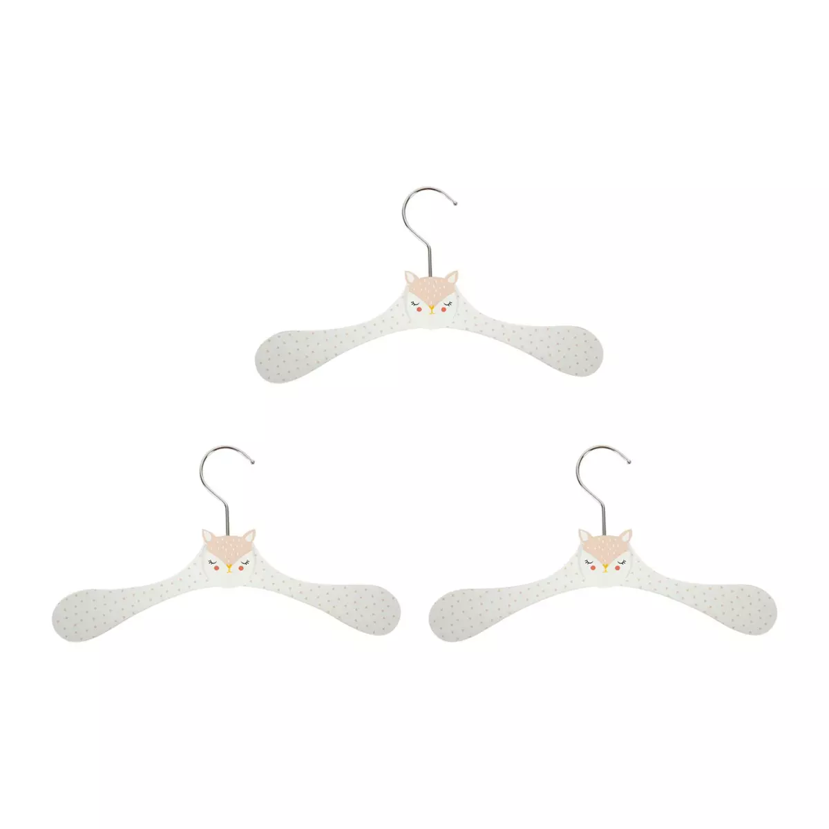 Lot de 3 cintres Biche Roses 1