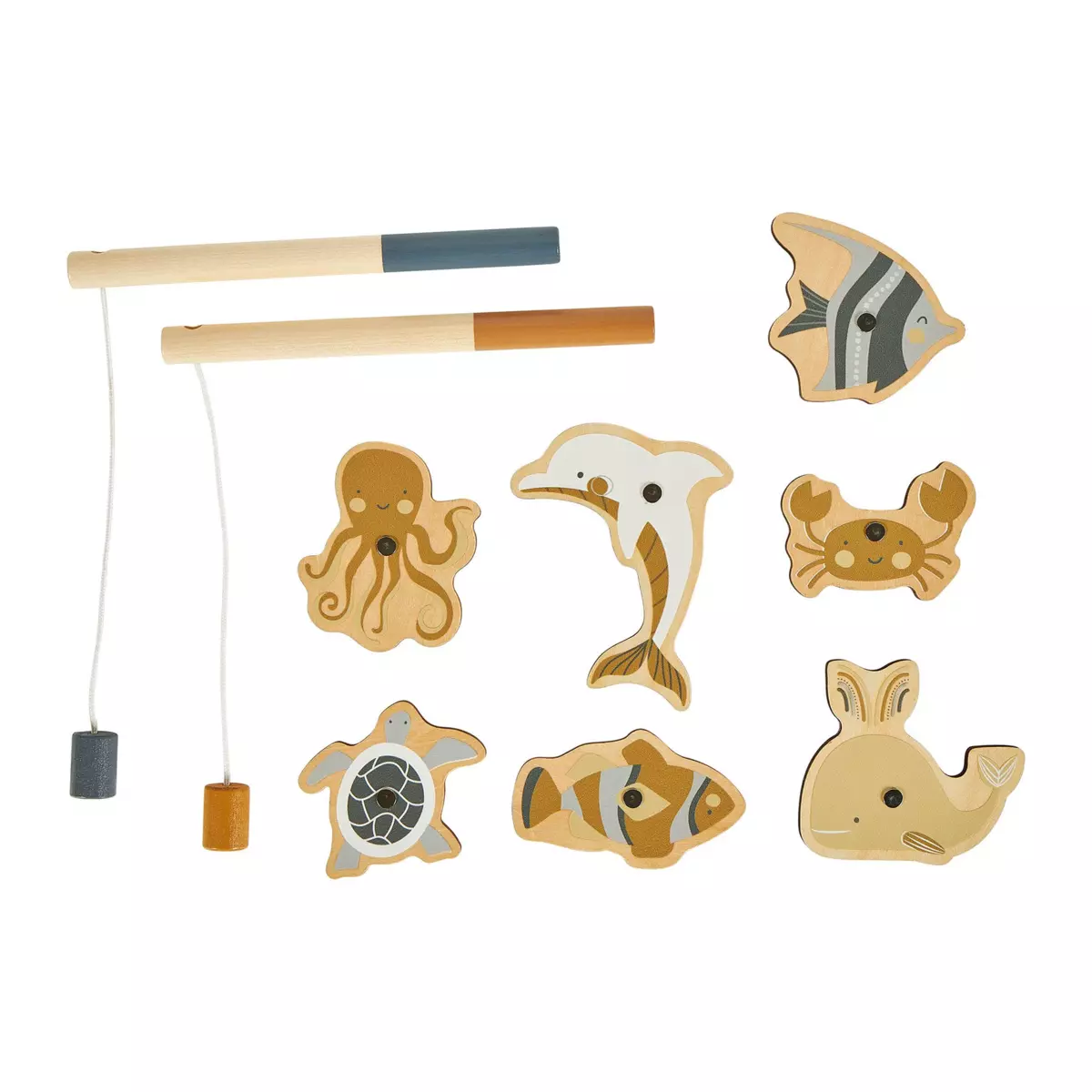 Angelspiel aus Holz Animaux Mehrfarbig 1