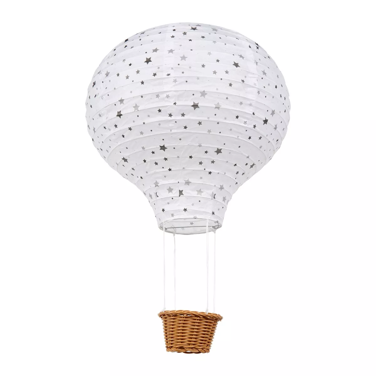 Suspension Montgolfière papier (D30 cm) Stars Multicolore