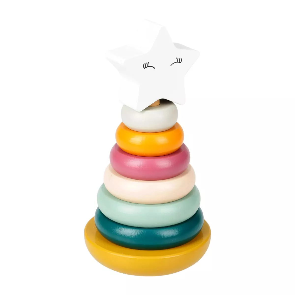 Pyramide à empiler bois Stella Multicolore 3