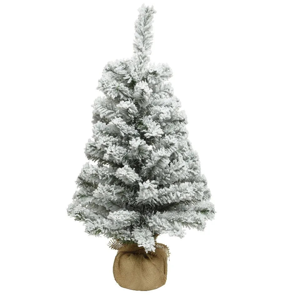 Albero artificiale da tavolo Royal Alt. 75 cm Verde innevato 1