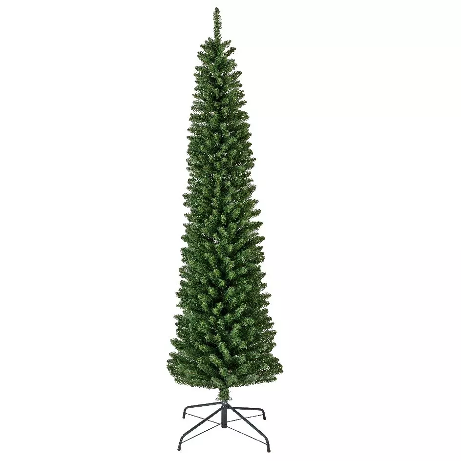 Árbol artificial de Navidad Narrow Alto 240 cm Verde 2
