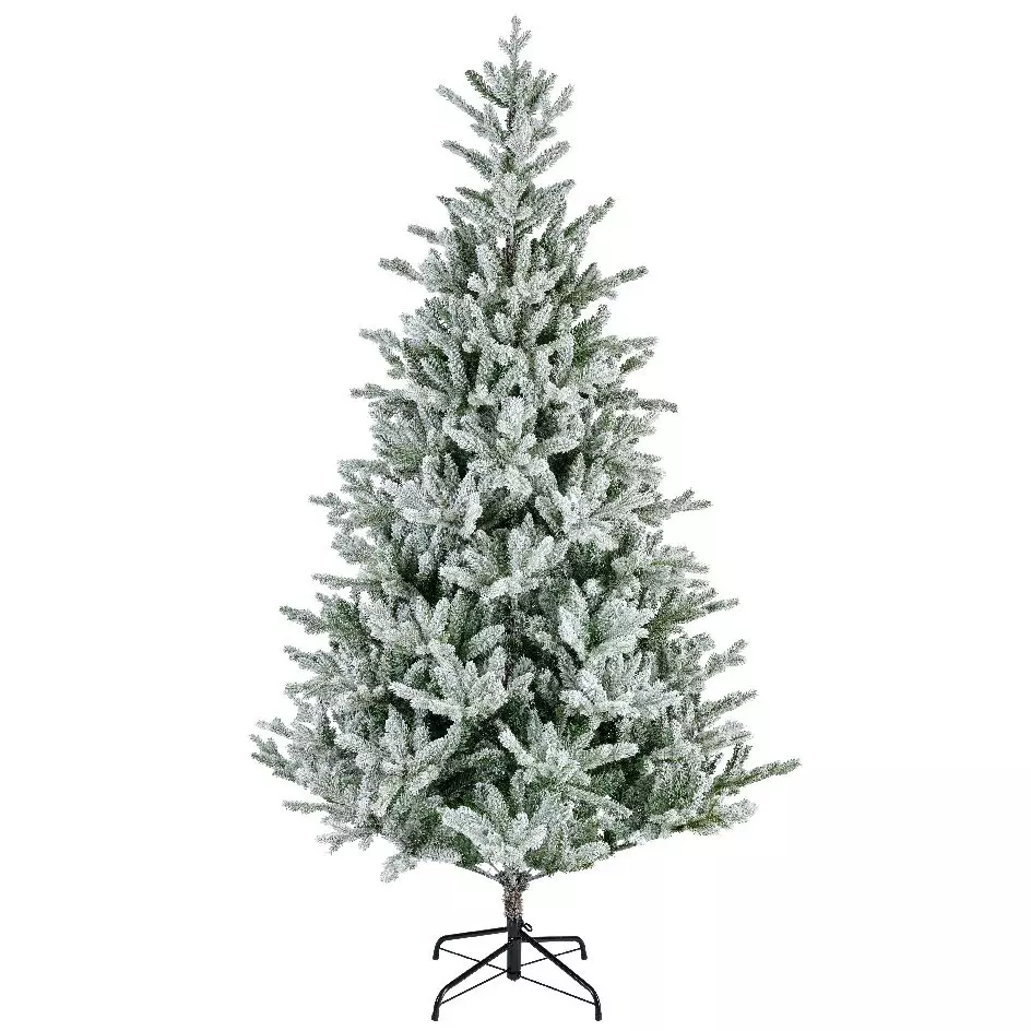 Sapin artificiel de Noël Allix H180 cm Vert enneigé 2