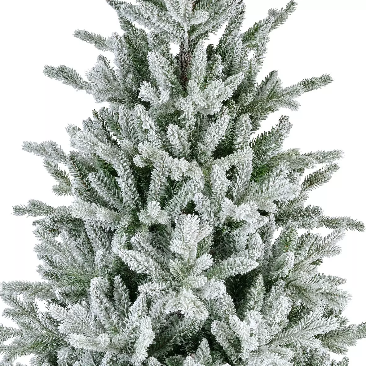 Sapin artificiel de Noël Allix H210 cm Vert enneigé 4