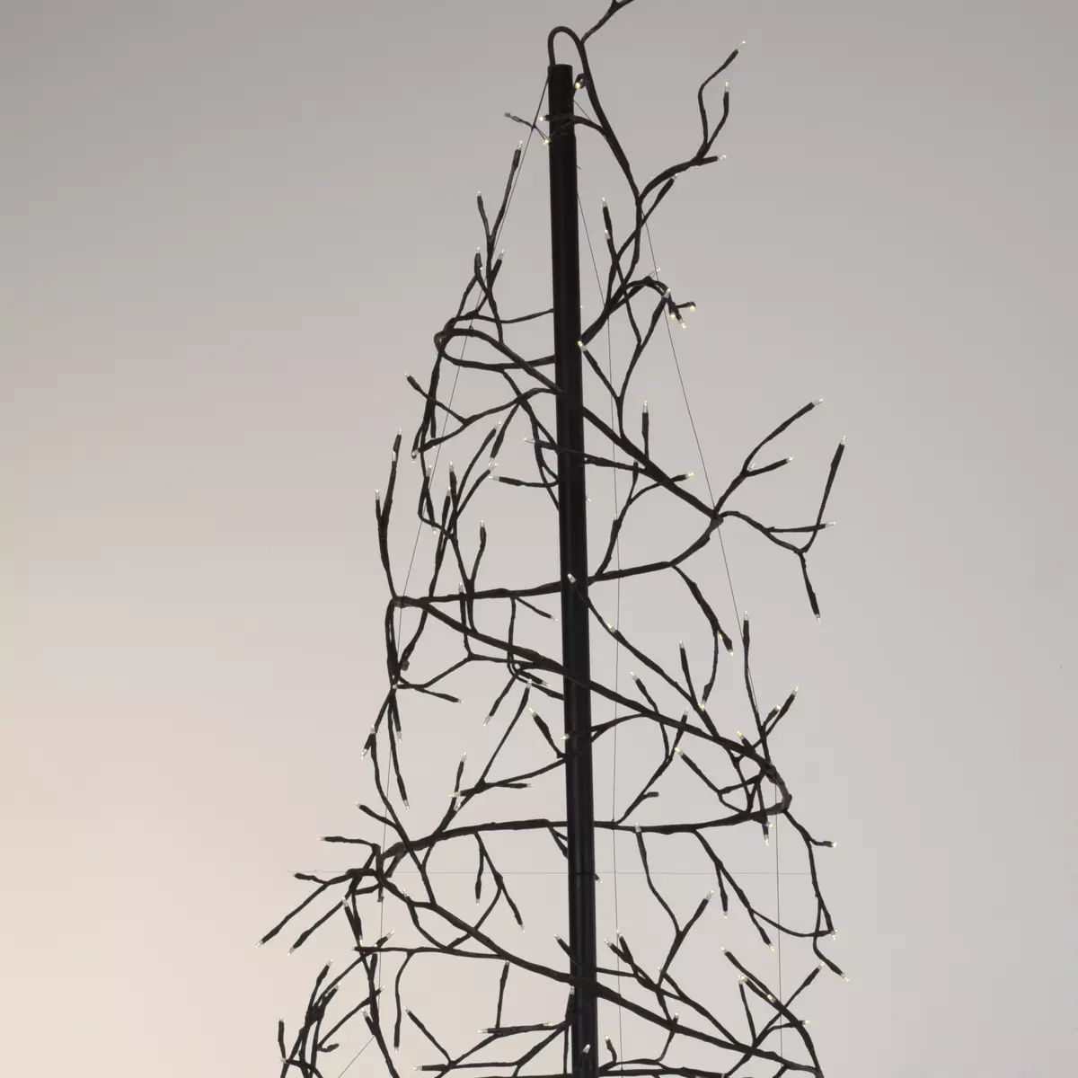 Sapin hélice lumineux Spiralis Noir H150 cm Blanc chaud 4