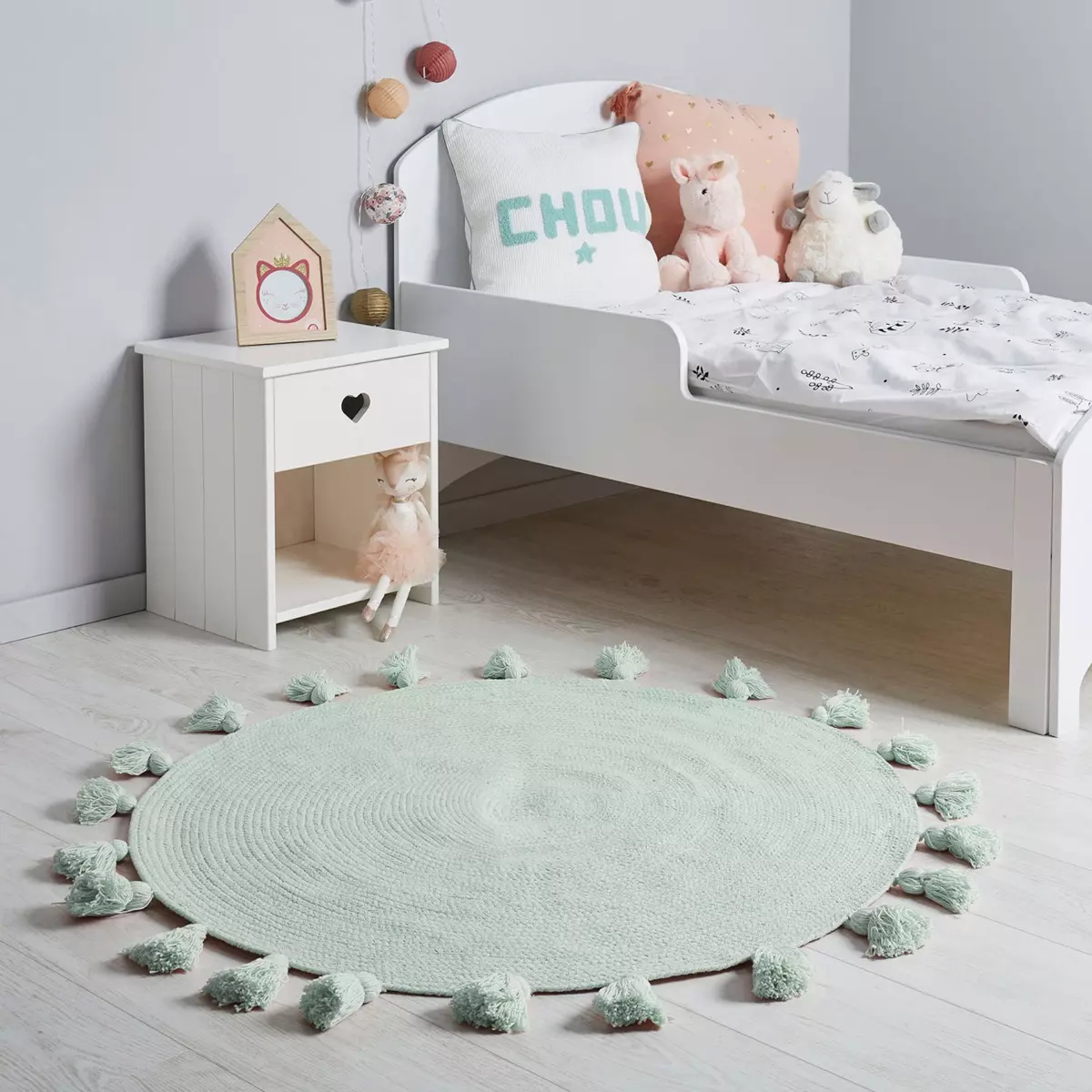 Tapis coton enfant (90 cm) Lou Vert 1